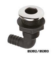CANSB - Thru Hull with Stainless Steel Cover and Valve